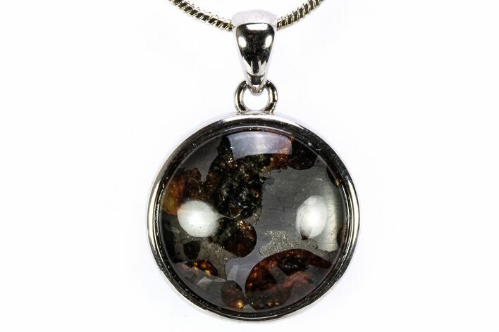 Seymchan Pallasite Meteorite Pendant - Russia #335525